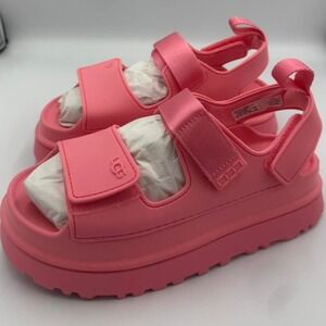 Ugg Women's Pink Golden Glow Sandals Size 7